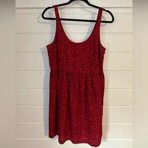 Red heart dress